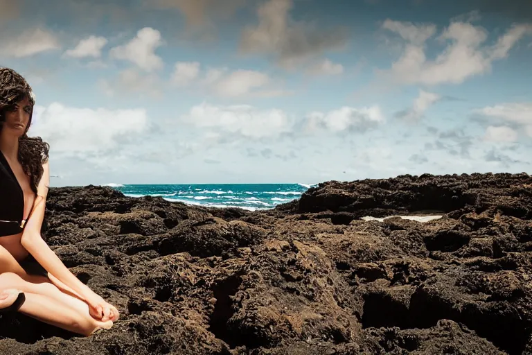 Image similar to cinematography model photo shoot in Hawaii by Emmanuel Lubezki