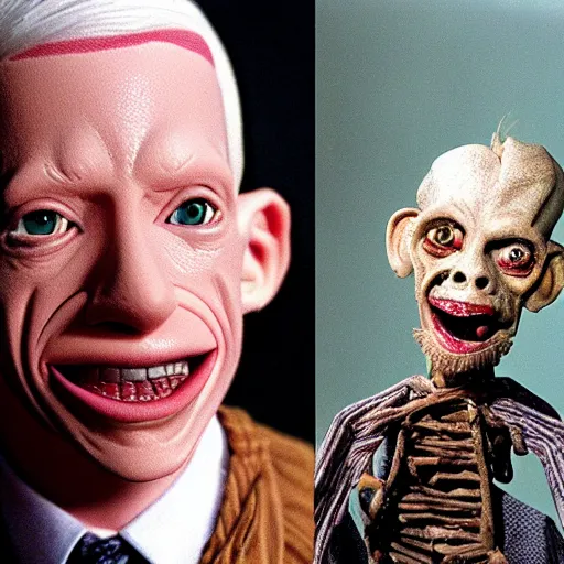 Image similar to “a still of Anderson Cooper as The Cryptkeeper from Tales From the Crypt”