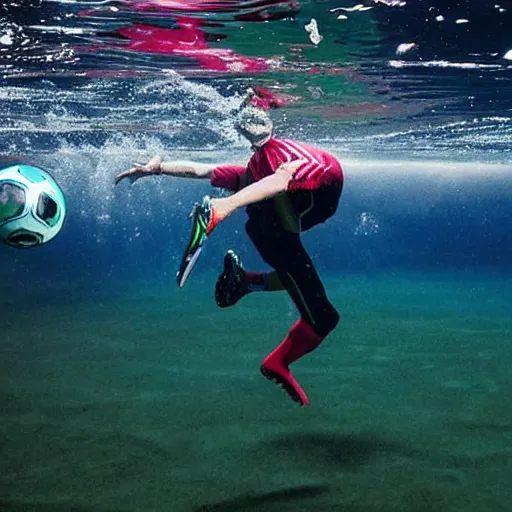 Image similar to underwater soccer