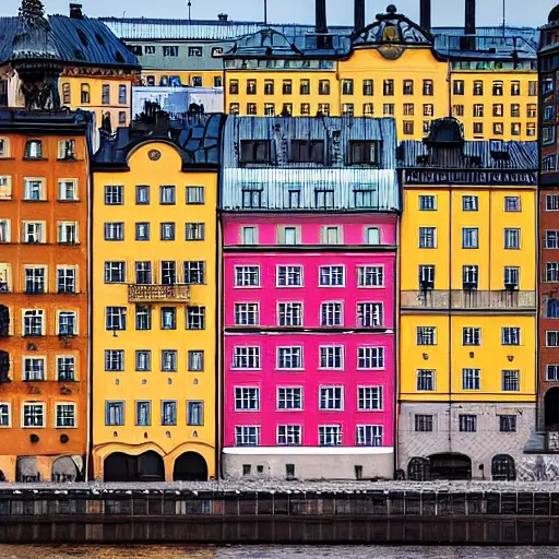 Prompt: Stockholm in the style of Wes Anderson