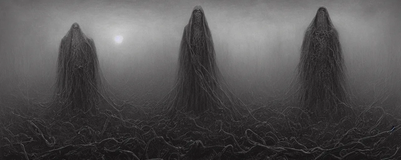 Prompt: kenosis, katharsis, kairosis black metal album cover, digital art, dark atmosphere by zdzisław beksinski, ( ( ( ( ( ( ( makoto shinkai raphael lacoste martin deschambault finnian macmanus artstationhq iamag