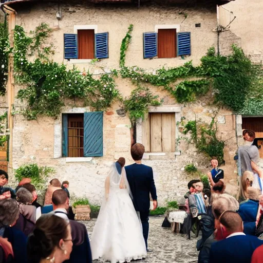 Prompt: a wedding in italy