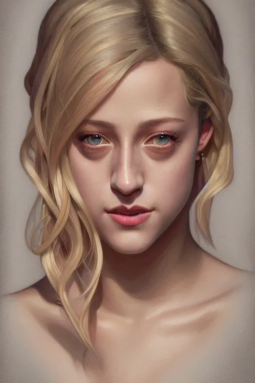 Prompt: lili reinhart, realistic portrait, symmetrical, highly detailed, digital painting, artstation, concept art, smooth, sharp focus, illustration, cinematic lighting, art by artgerm and greg rutkowski and alphonse mucha