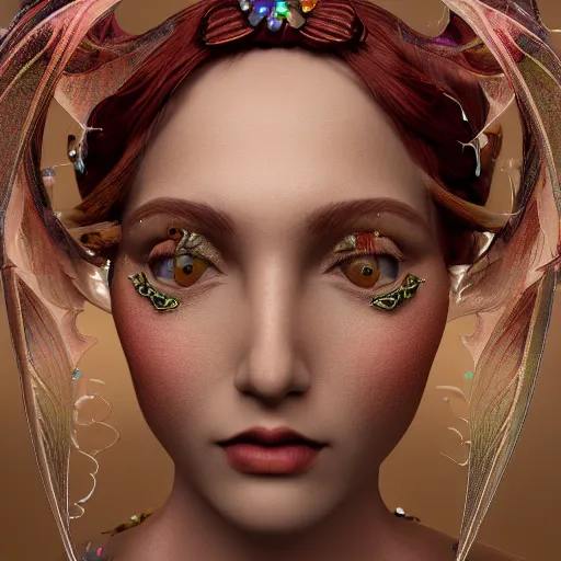 Prompt: queen of fairies, 4 k, intricate, detailed, jaw dropping, surreal, octane render