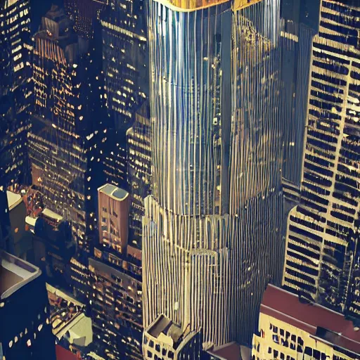 Prompt: A bald eagle perched atop a NYC skyscraper, concept art, artstation, unreal engine, 3d render, HD, Bokeh