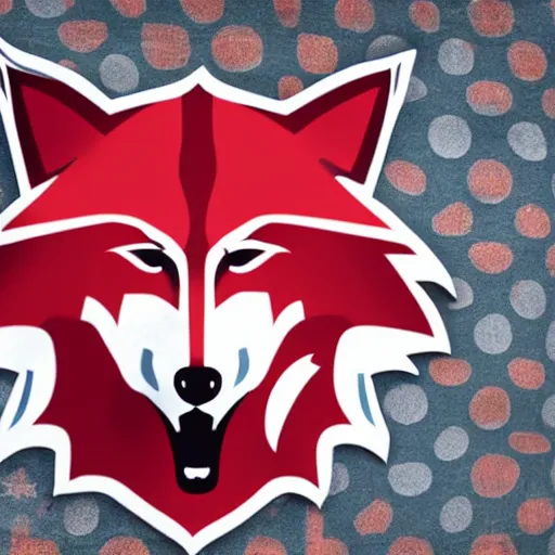 Prompt: nfl logo for the washington redwolves