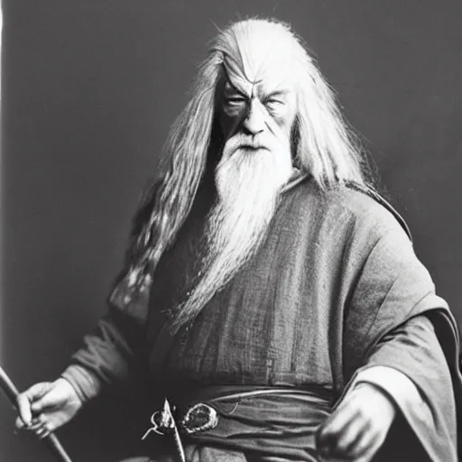 Image similar to “Gandalf in full samurai armour, 1900’s photo”