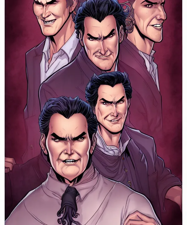 Prompt: a fantasy comic - style full portrait of a gambler who looks like norm macdonald, digital illustration by jenny frison and sana takeda and kentaro miura, fine inking lines, vivid colors, dnd, highly detailed!, hd, 4 k, trending on artstation