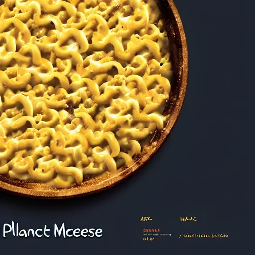 Prompt: planet earth covered with a pile of mac and cheese, artstation, 4k