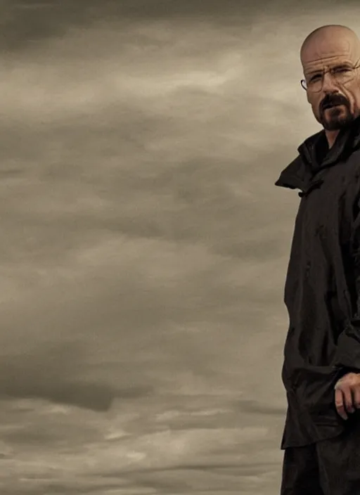 Image similar to film still of kim kardashian as Walter White in breaking bad,