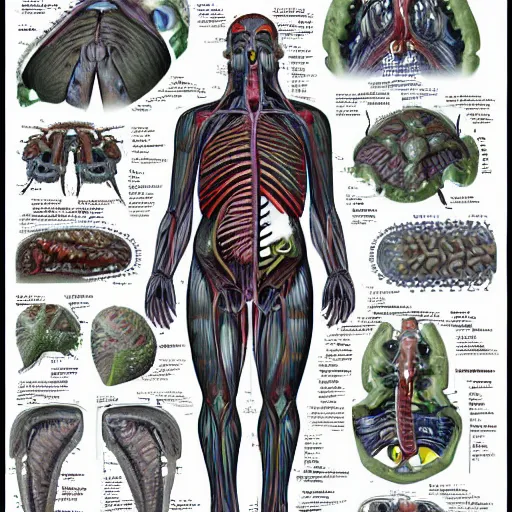 Image similar to A detailed biological anatomy of a minion, photorealistic, textbook, scientific