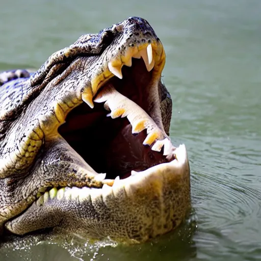 Prompt: electric toothbrush for crocodiles,