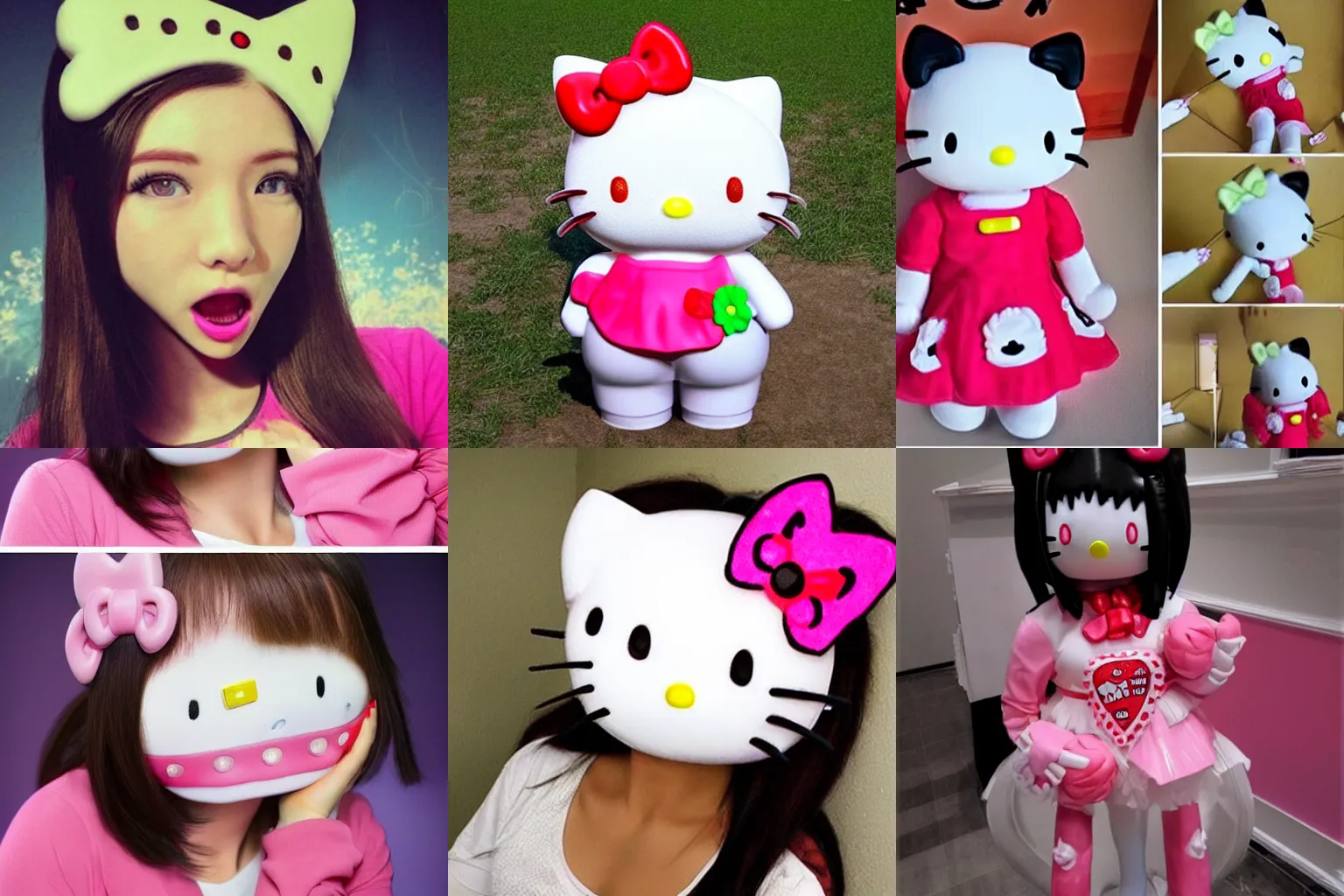 Prompt: realistic human Hello Kitty