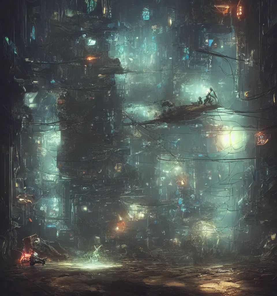 Image similar to small cybernetic frog, cinematic, highly detailed, octane render, cg, rich cinematic atmosphere, perfect digital art, mystical journey in strange world, Mystical, cyberpunk, sci-fi, surreal, glowing lights, sharp focus, high detailed, by Akihiko Yoshida, michael whelan and Karol Bak