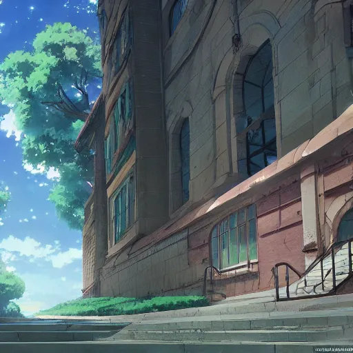 Image similar to a journey across time, anime scenery by Makoto Shinkai