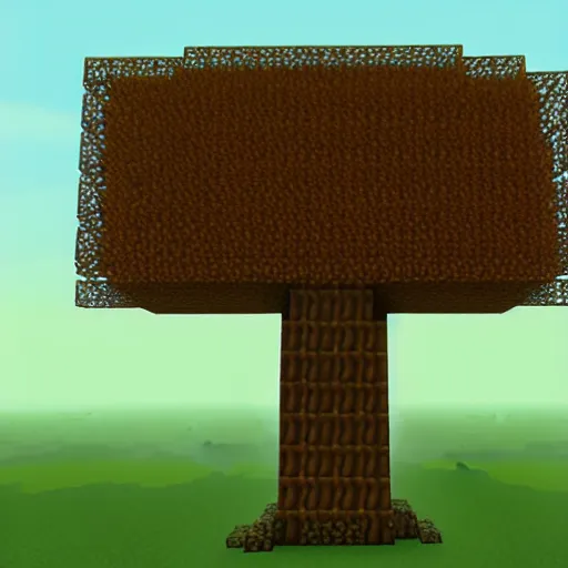 Prompt: minecraft tree