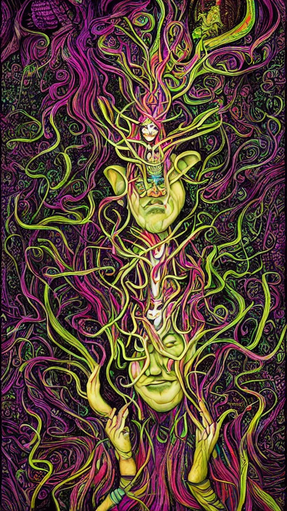 Image similar to the ayahuasca spirit, by rik oostenbroek