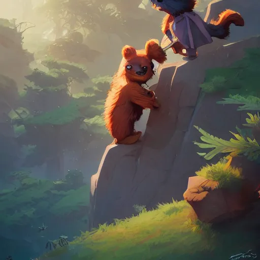 Image similar to hero world ewoks, behance hd by jesper ejsing, by rhads, makoto shinkai and lois van baarle, ilya kuvshinov, rossdraws global illumination