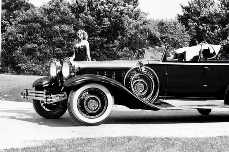 Image similar to shakira as a 1 9 3 0 cadillac