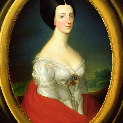 Prompt: painting of Charlotte of Wales, 1821