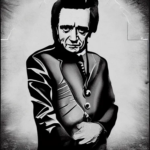 Prompt: johnny cash in a space suit, photo realistic, photograph, 3 5 mm, high detail, beautiful lightning, trending on artstation