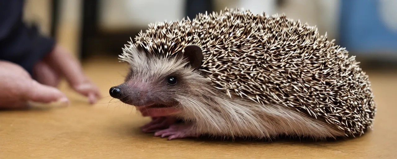 Prompt: hedgehog therapist