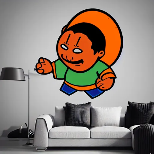 Image similar to svg sticker of a Dancing-Cleveland Brown, at a rave, spinning records, giant headphones rocking out, wearing headphones, huge speakers, dancing, rave, DJ, spinning records, digital art, amazing composition, rule-of-thirds, award-winning, trending on artstation, featured on deviantart