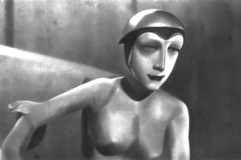 Image similar to movie still from metropolis, 1 9 2 7