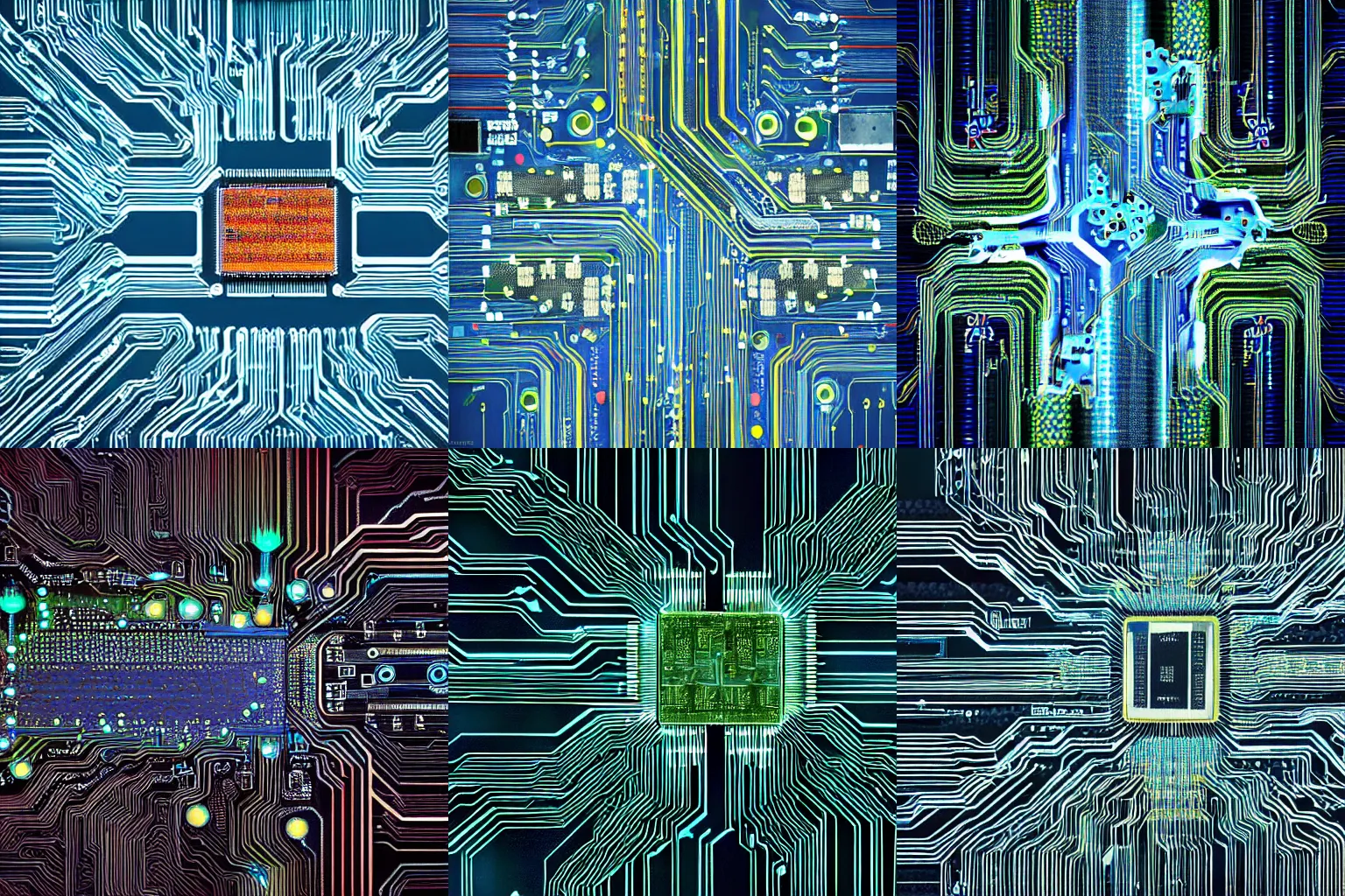 Prompt: neuromorphic chip, integrated circuit, brain neurons and synapses, electrical signal, printed circuit board, artificial intelligence, futurism, detailed, in style of digital painting