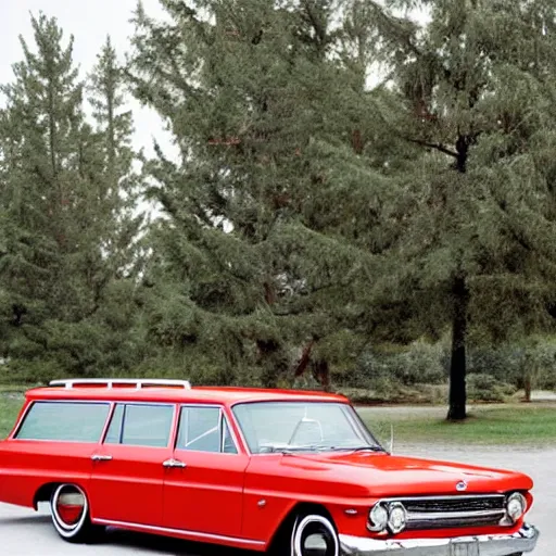 Prompt: 1964 9-passenger station wagon