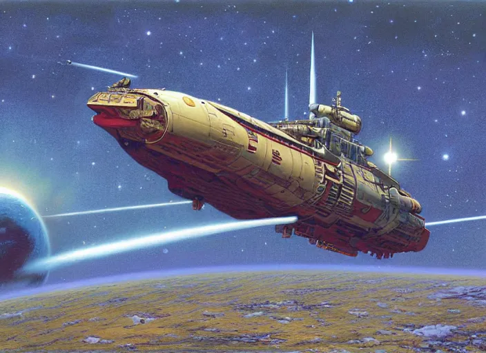 Image similar to artwork by peter elson