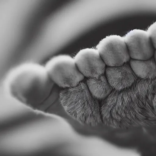 Image similar to a macro photograph of a cat's paw. photography. high resolution