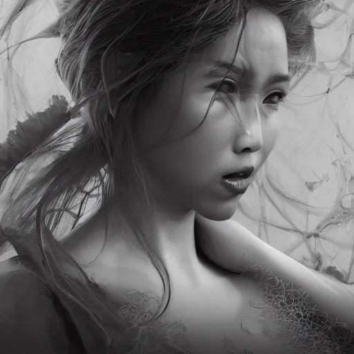 Prompt: bitches brew, absurdly beautiful, elegant, young sensual graceful, ultrafine hyperrealistic detailed face illustration by kim jung gi, irakli nadar, sharp focus, saturated colors, octopath traveler, final fantasy, unreal engine highly rendered, global illumination, radiant light, intricate environment