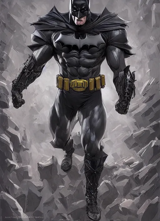 Image similar to digital _ painting _ of _ medevial batman _ by _ filipe _ pagliuso _ and _ justin _ gerard _ symmetric _ fantasy _ highly _ detailed _ realistic _ intricate _ port
