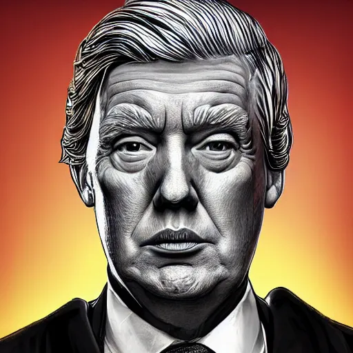 Image similar to a portrait of donald trump as a medieval king, game of thrones style, digital art, golden hour, amazing, high quality, trending on artstation