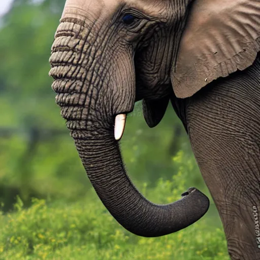 Image similar to photograph of elephant by michael snedic, award winning