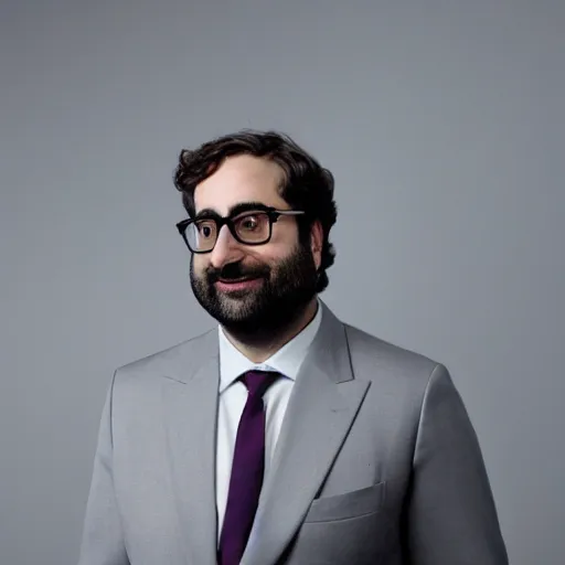 Image similar to linkedin portrait of slim Eric Wareheim