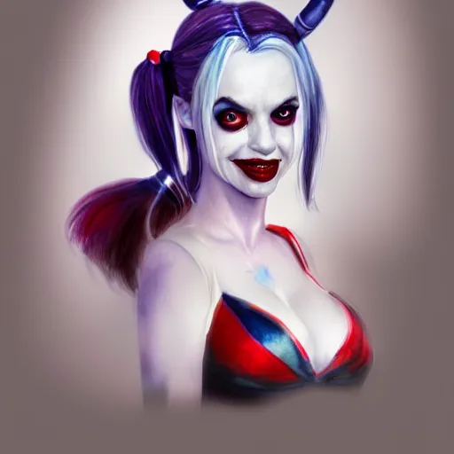 Prompt: harley quinn as an adorable vampire fairy, 8 k resolution watercolor pencil drawing, cinematic lighting, deviantart artstation