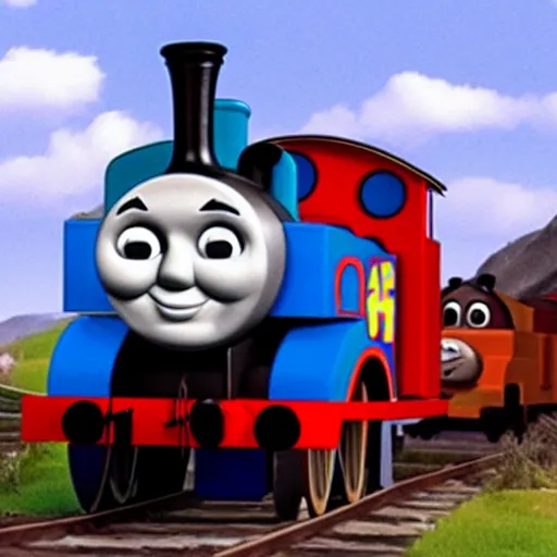 Image similar to thomas the tank engine of death