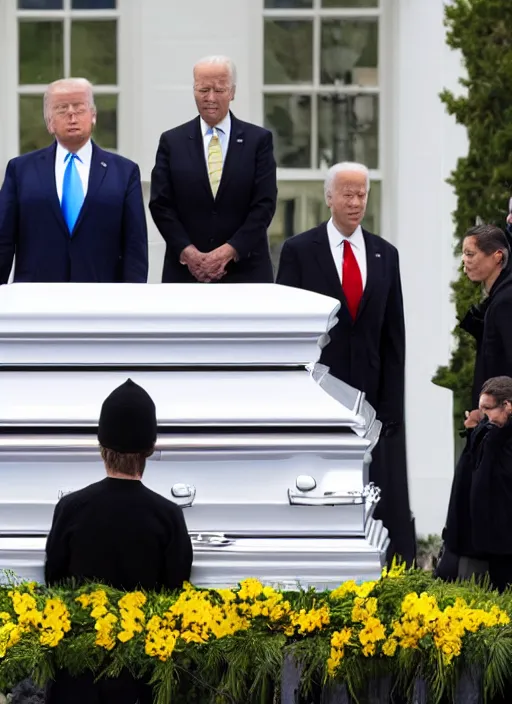 Image similar to funeral for donald trump and joe biden