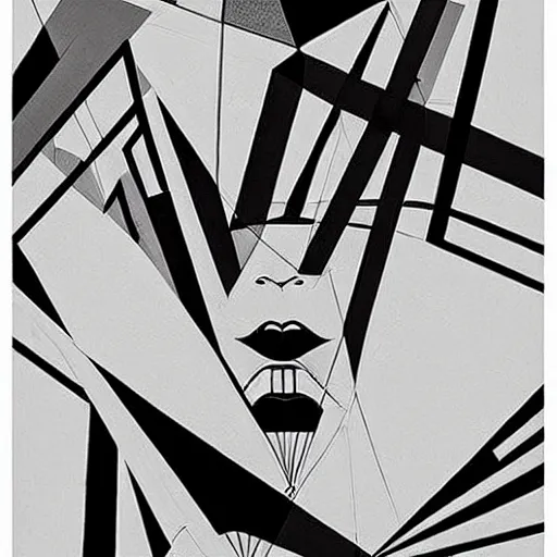 Image similar to constructivism monumental dynamic graphic super flat style portrait by avant garde painter, illusion surreal art, highly conceptual figurative art, intricate detailed illustration, controversial poster art, polish poster art, geometrical drawings, no blur