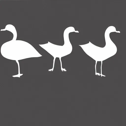 Prompt: goose drawing tutorial. step 1 - blocking out the shapes