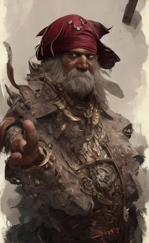 Prompt: full body of pirate getting drunk, symmetrical face features, front game card, drark, marvel comics, dark, intricate, highly detailed, smooth, artstation, digital illustration by ruan jia and mandy jurgens and artgerm and wayne barlowe and greg rutkowski and zdislav beksinski