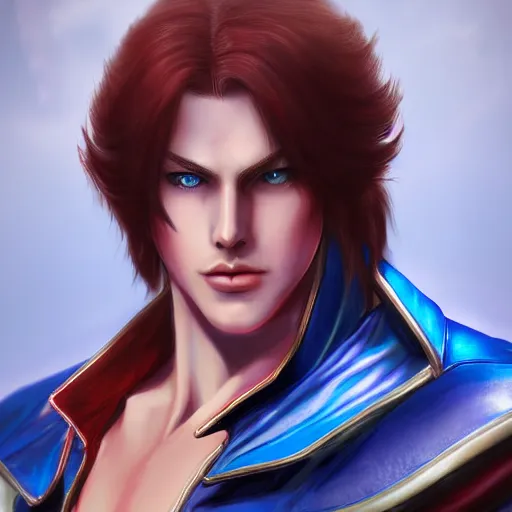 Image similar to An award winning portrait of Richter Belmont from Castlevania, artstation, digital art, ultra detailed masterpiece, 4k