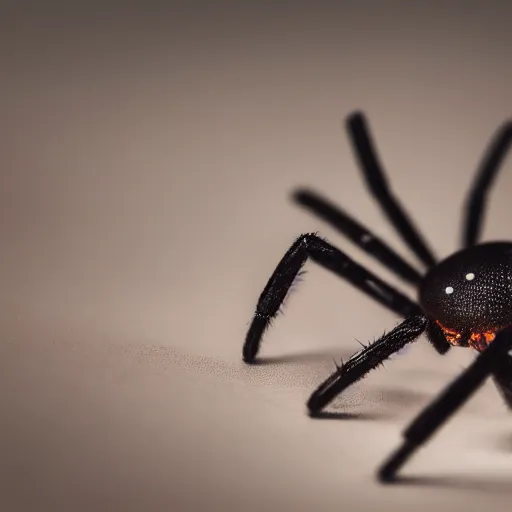 Image similar to macro lens photo of a spider, dynamic lighting, photorealistic, ultra detailed, stunning visuals, blur, studio photo, studio quality lighting, 8 k