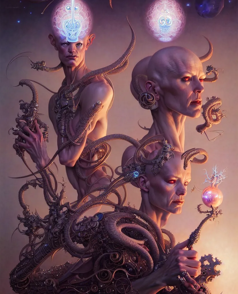 Image similar to beautiful saggitarius fantasy character portrait, ultra realistic, wide angle, intricate details, the fifth element artifacts, highly detailed by peter mohrbacher, hajime sorayama, wayne barlowe, boris vallejo, aaron horkey, gaston bussiere, craig mullins