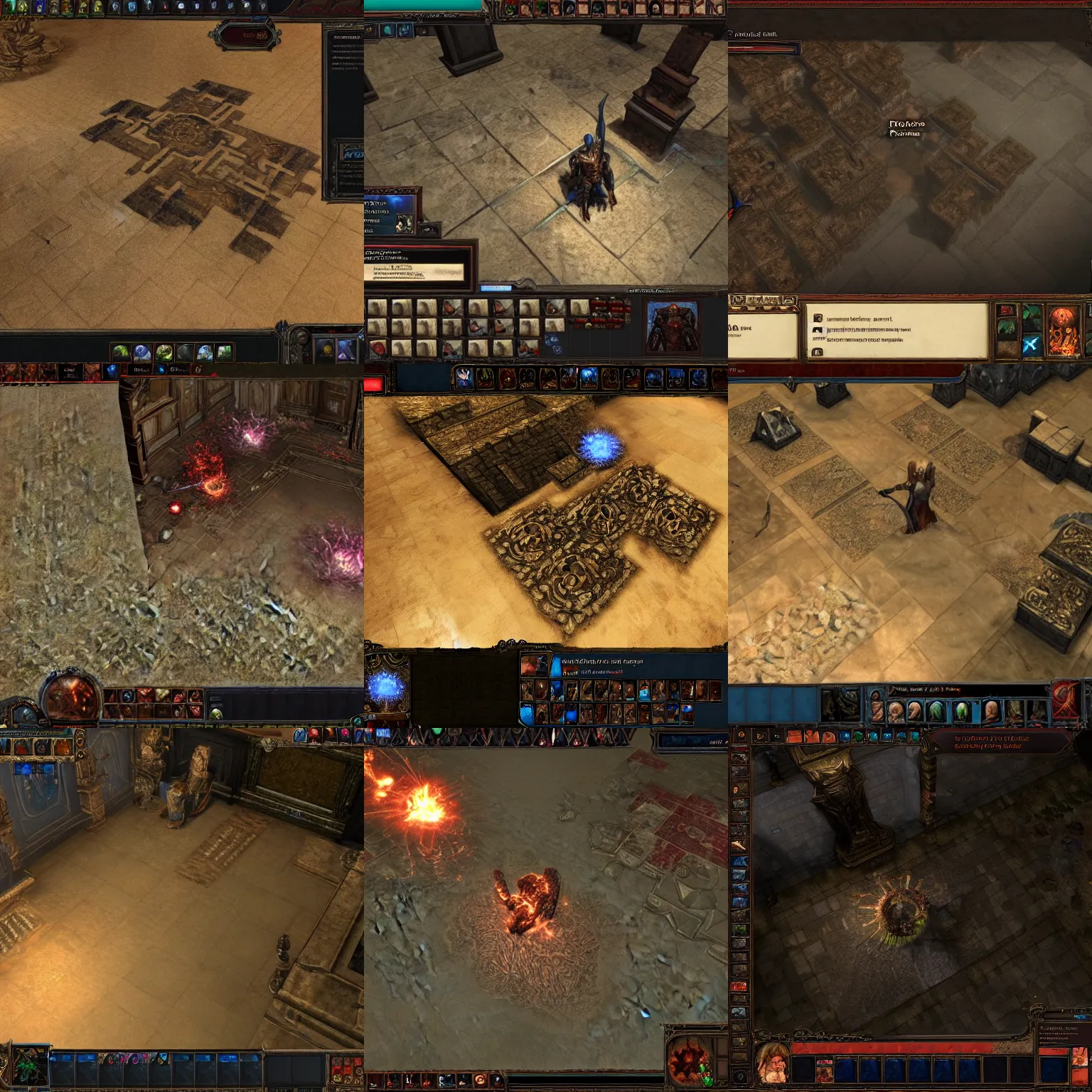 Prompt: path of exile user interface design