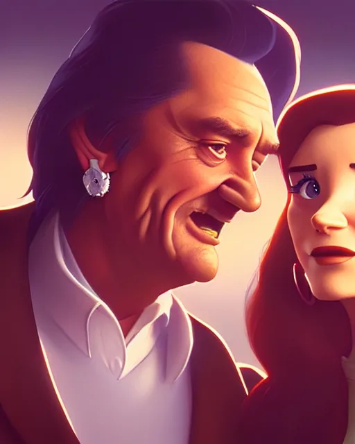 Prompt: disney pixar portrait 8 k photo of johnny cash and waylon jennings : : by weta, greg rutkowski, wlop, ilya kuvshinov, rossdraws, artgerm, annie leibovitz, rave, unreal engine, alphonse mucha : :