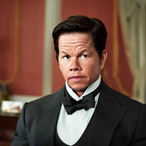 Prompt: mark wahlberg is president martin van buren, 2 0 1 4 movie still, promotional image, red fox of kinderhook