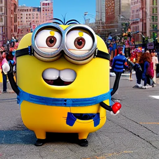 minion macys parade float realistic photo Stable Diffusion OpenArt